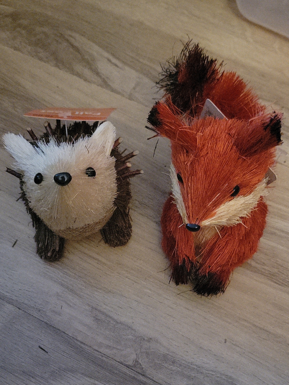 Sisal Animal Decor - Set Of 2